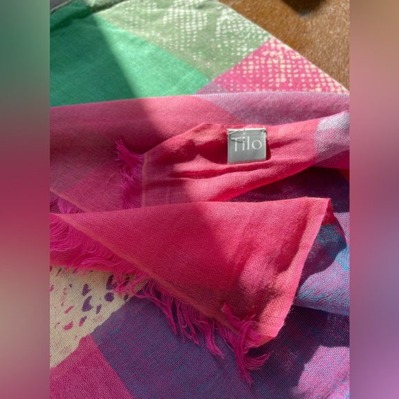 TILO Scarves Snake Print cotton cutie! Made in India. Never worn. Perfect 🎁 - Picture 6 of 12